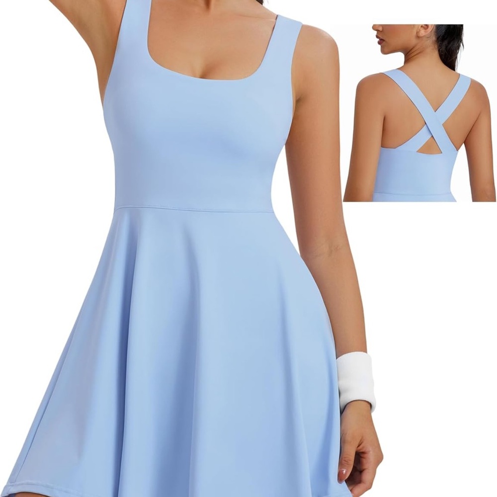 TQD Light Blue Athletic Dress